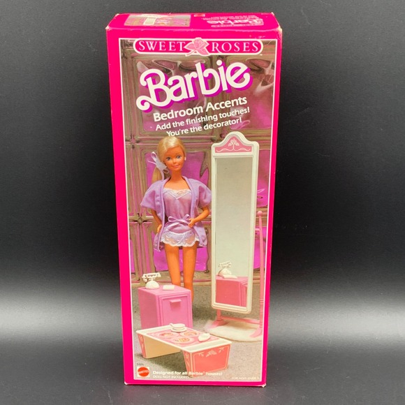 Barbie Sweet Roses Bedroom Accents 1987 Mattel 5986 NRFB New & Sealed